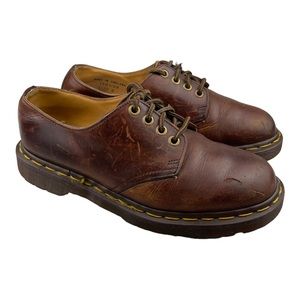 Vintage Dr Martens 1561 Leather Oxford Shoes England  UK 6 Platform Low Top
